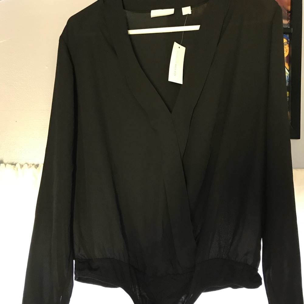 Black LS one piece shirt